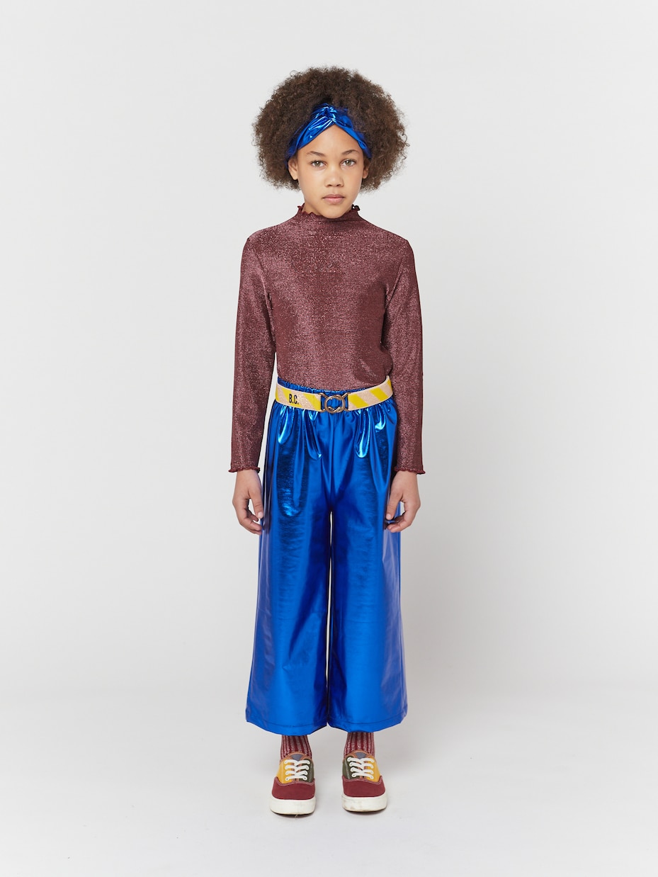 Metallic flared pants | Bobo Choses