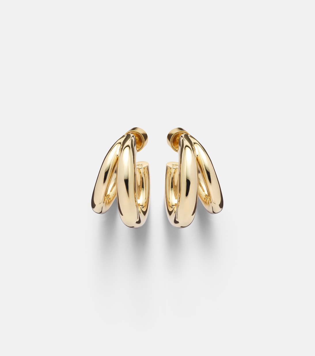 Orecchini a cerchio placcati oro 10kt di JENNIFER FISHER per stile giovane e moderno