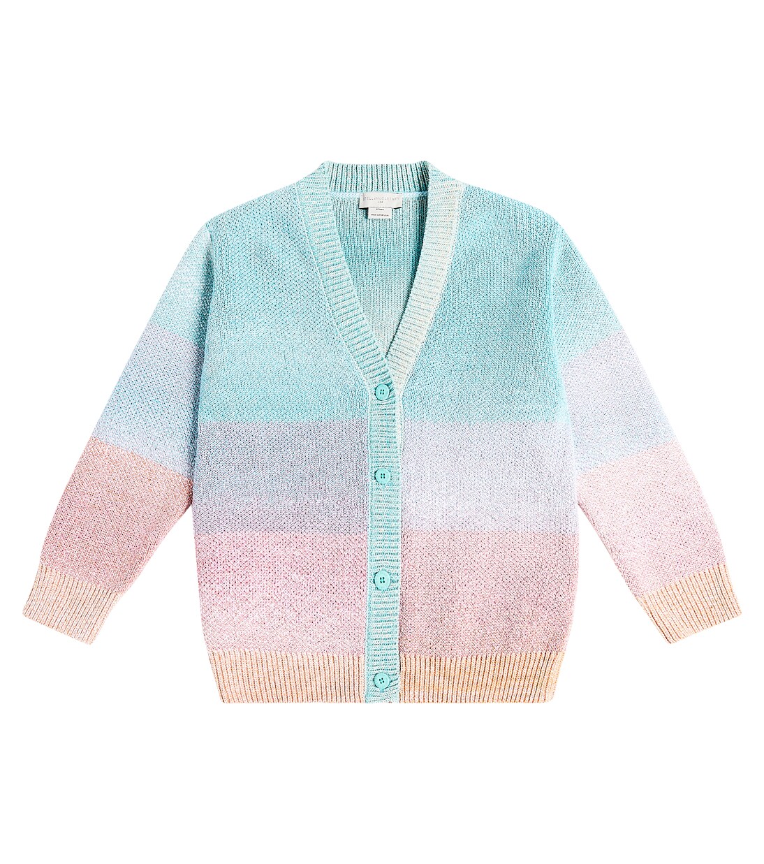Cárdigan de algodón a rayas | Stella McCartney Kids