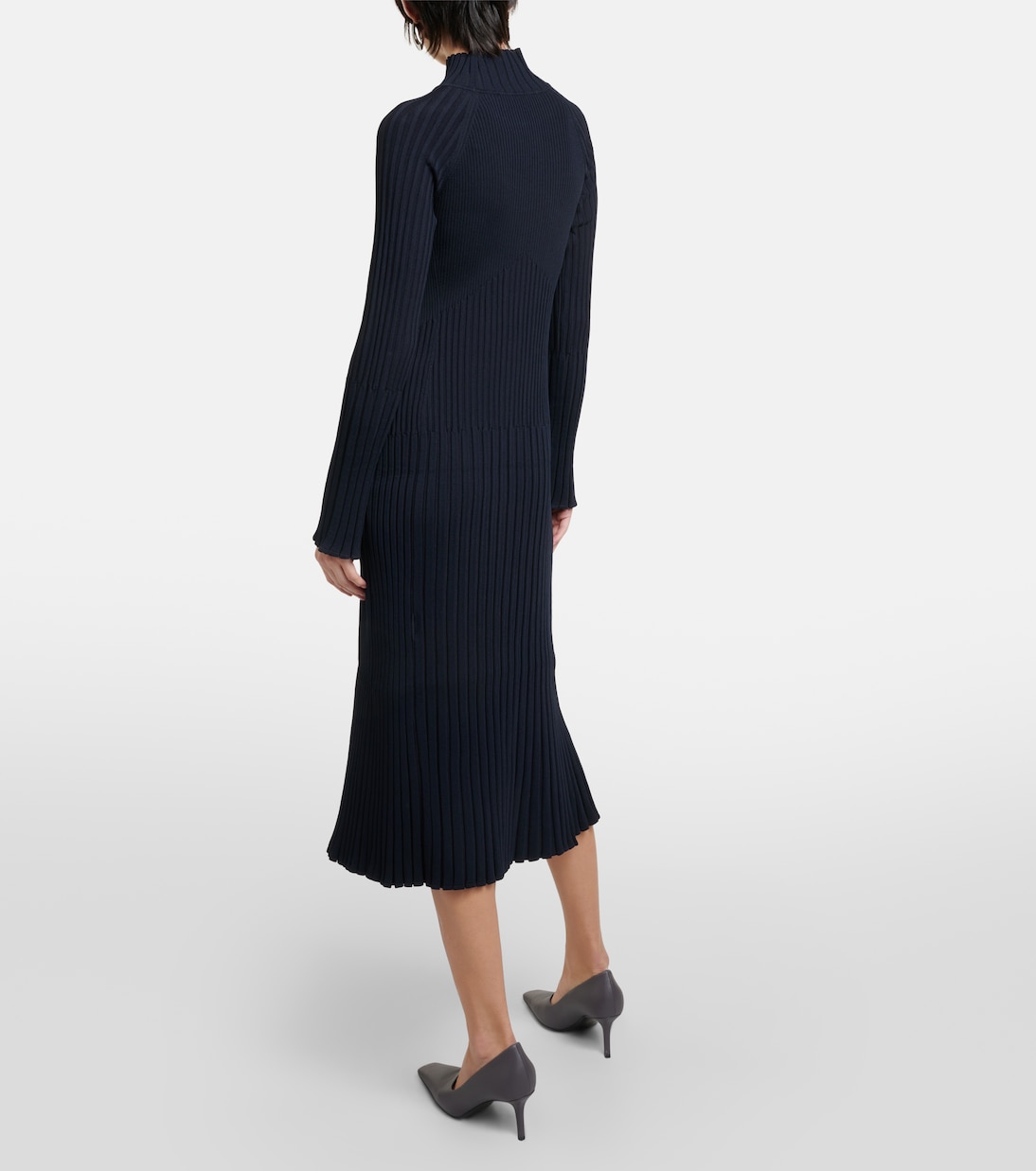 Abito midi Carmen in maglia a coste | Proenza Schouler