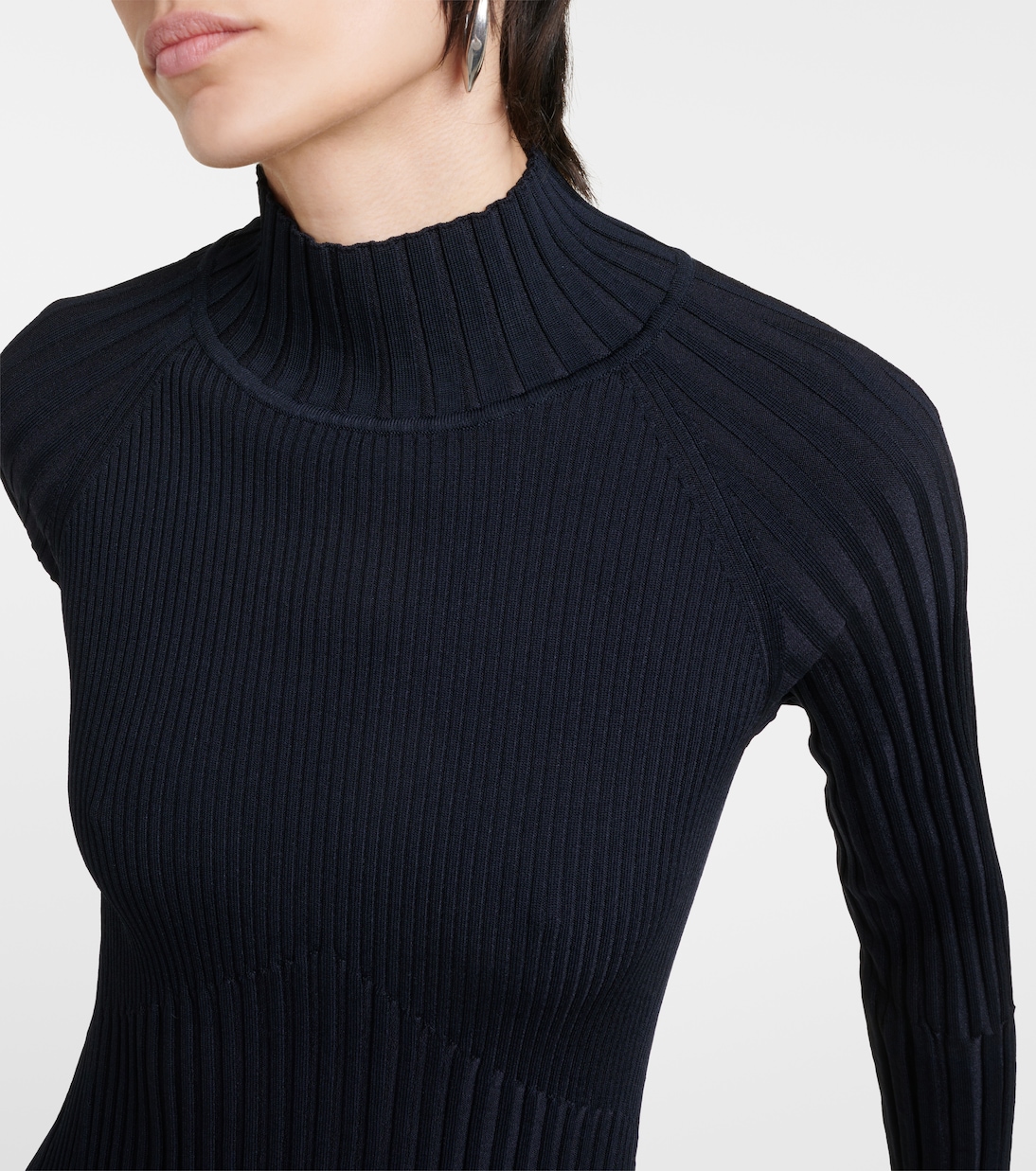Abito midi Carmen in maglia a coste | Proenza Schouler