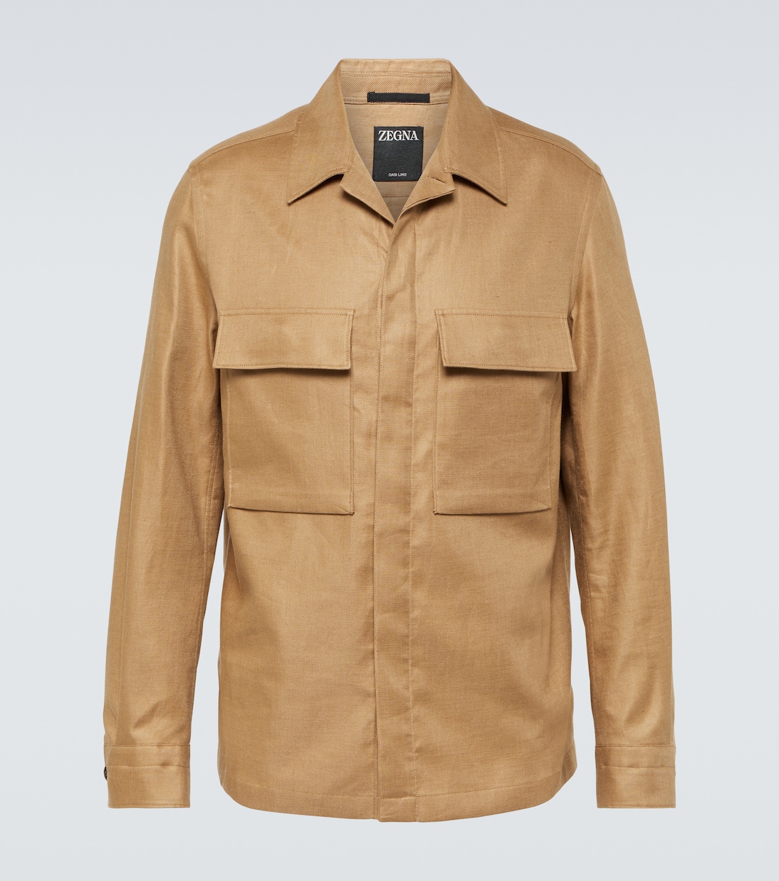 Hemdjacke aus Leinen | Zegna