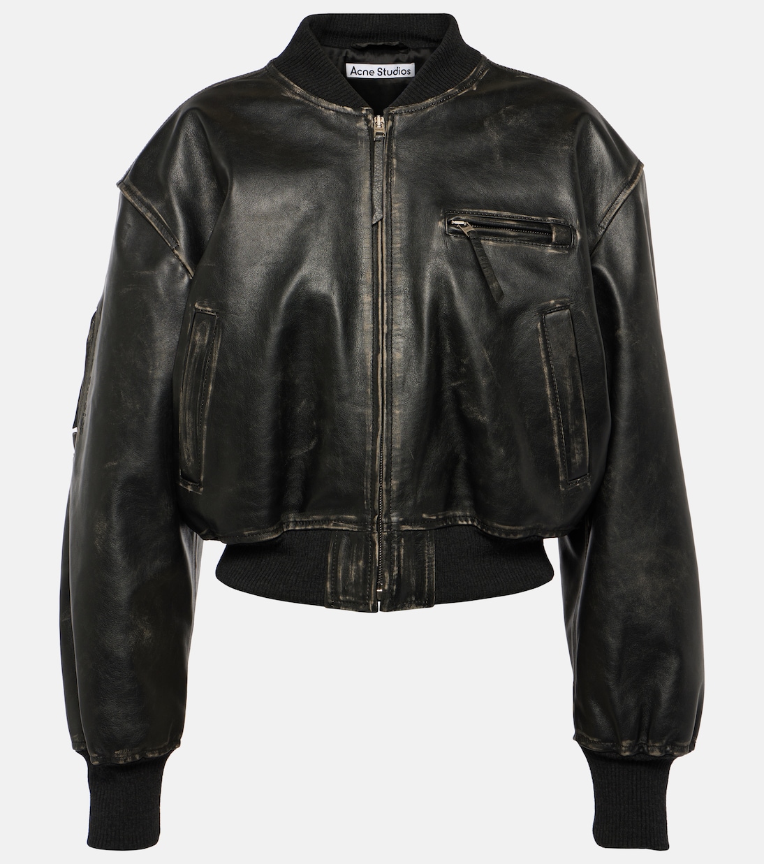 Veste bomber New Lomber en cuir | Acne Studios