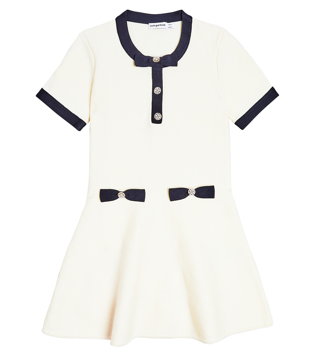 Verziertes Kleid aus einem Baumwollgemisch | Self-Portrait Kids