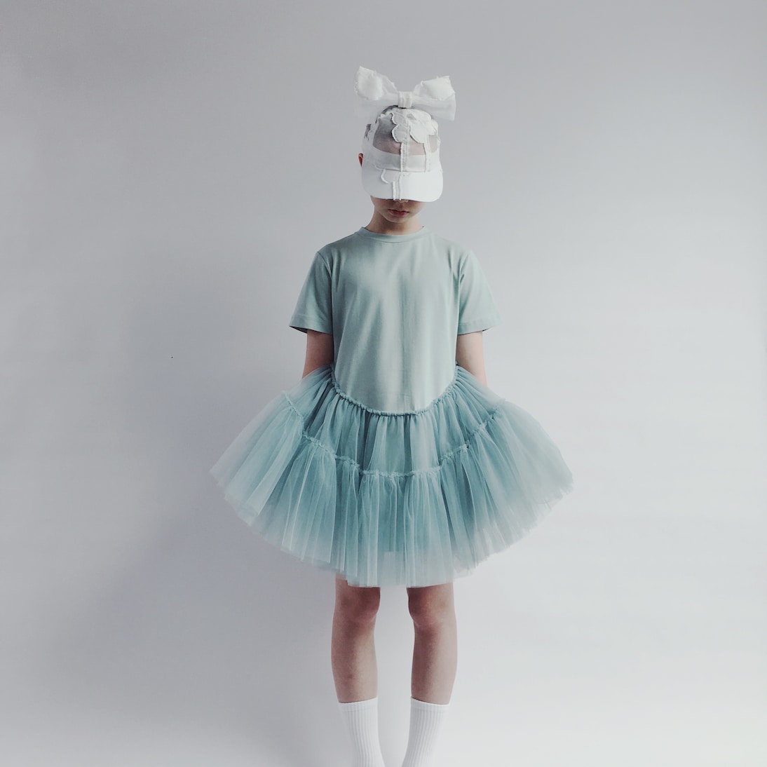 Abito in jersey e tulle | Caroline Bosmans