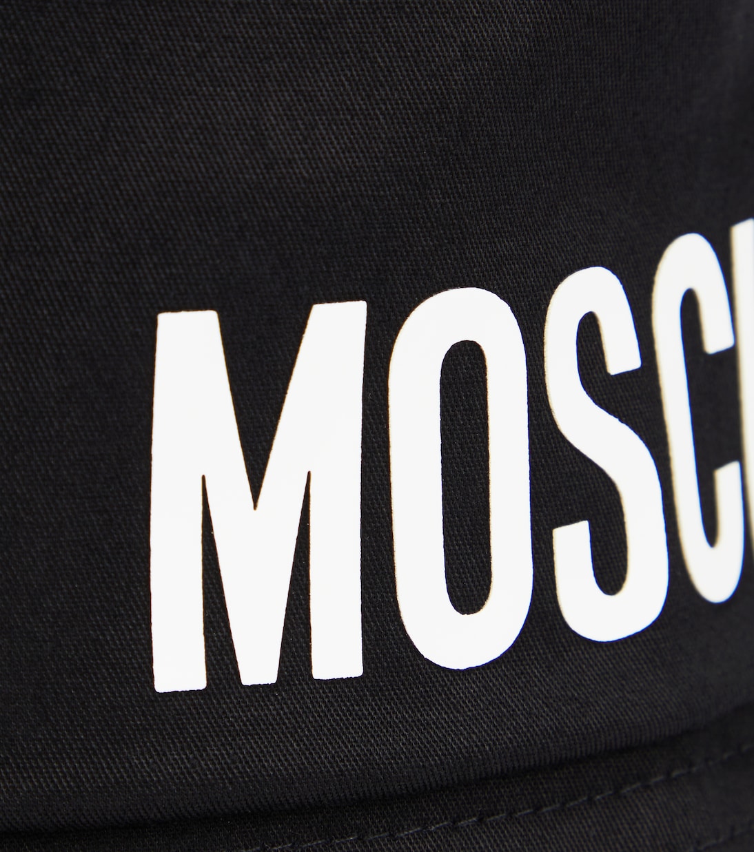Logo cotton bucket hat | Moschino Kids