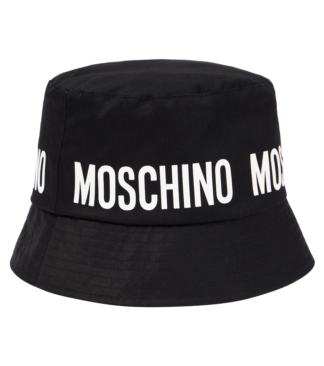Logo cotton bucket hat | Moschino Kids