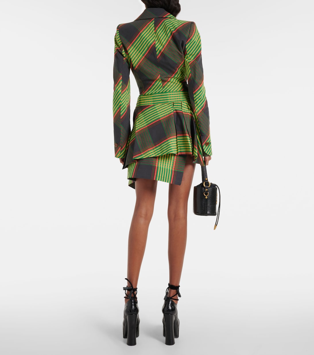Minifalda Meghan de algodón y lino con tartán | Vivienne Westwood