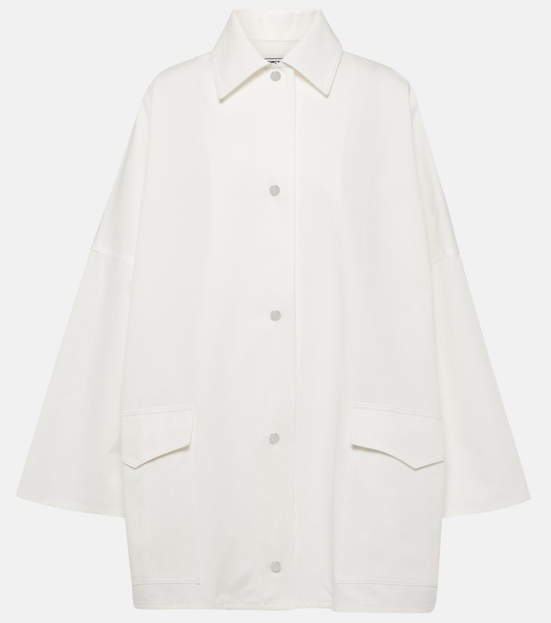 Oversize-Jacke aus Baumwoll-Twill | Toteme