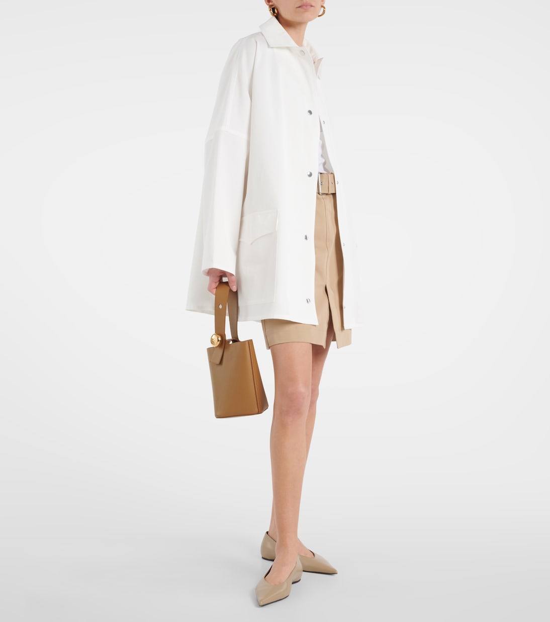Oversize-Jacke aus Baumwoll-Twill | Toteme