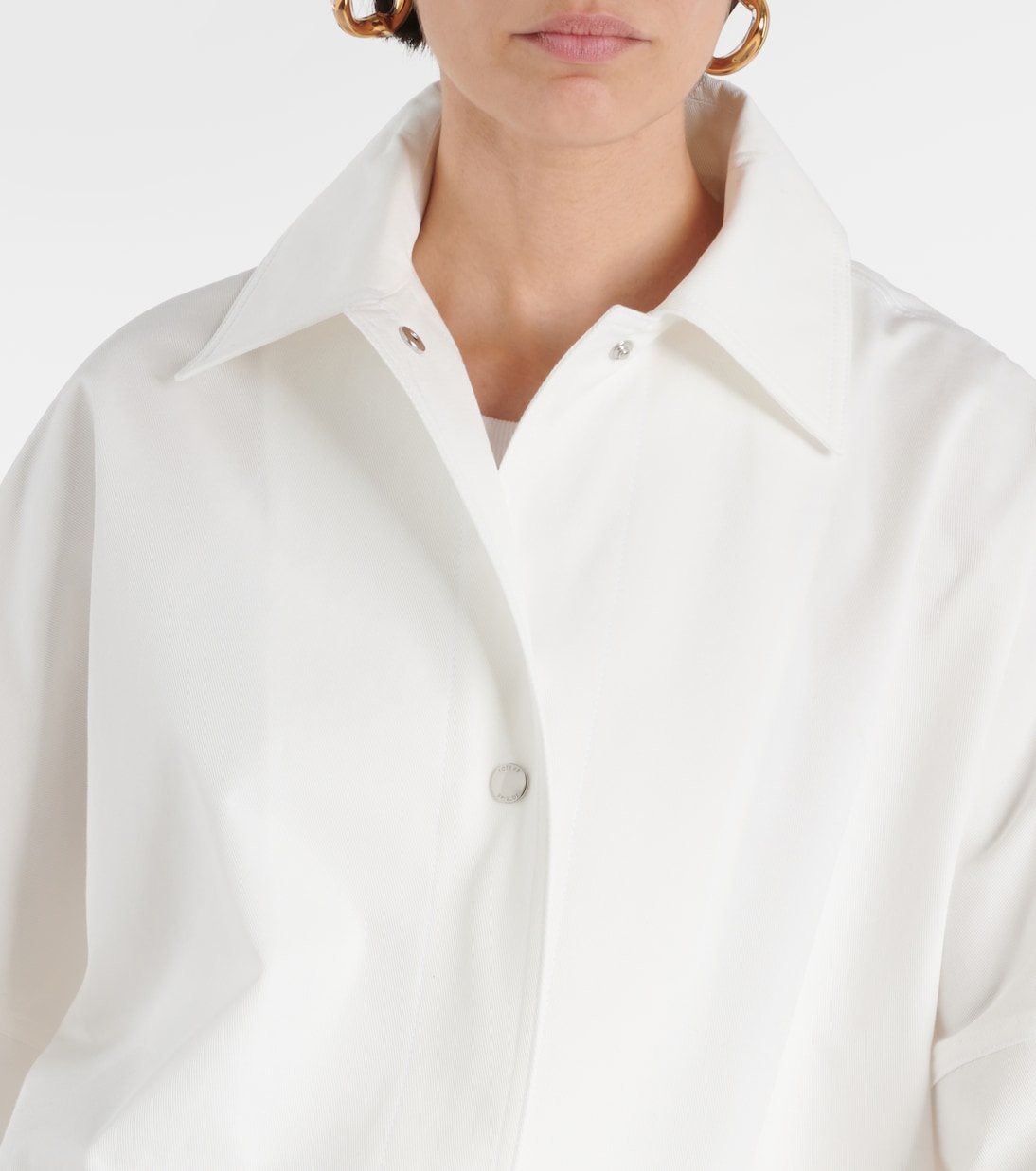 Oversize-Jacke aus Baumwoll-Twill | Toteme