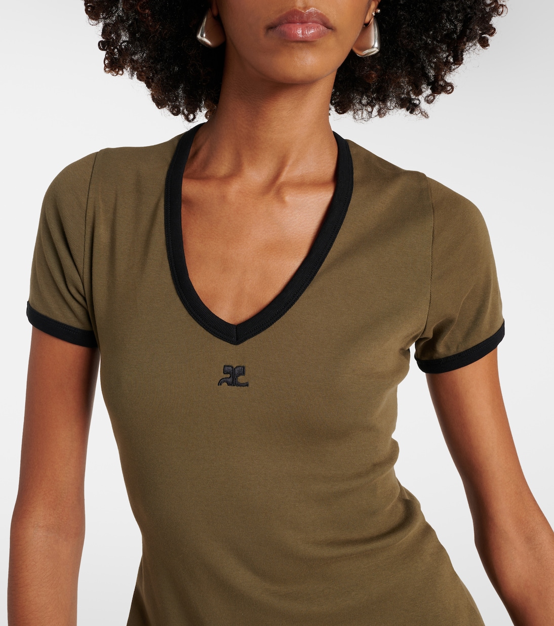 Cotton jersey minidress | Courrèges