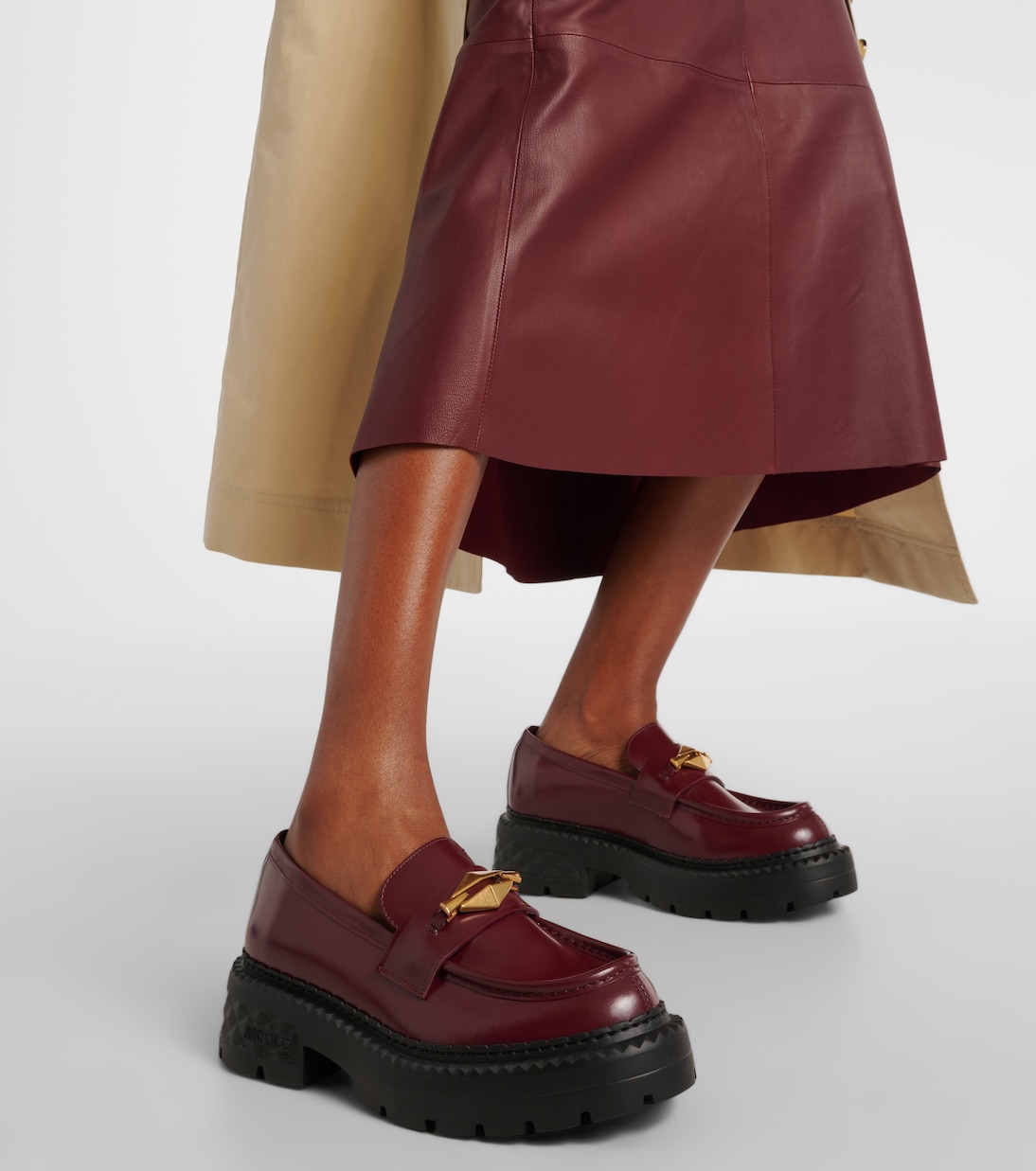 Marlow embellished leather loafers | Jimmy Choo