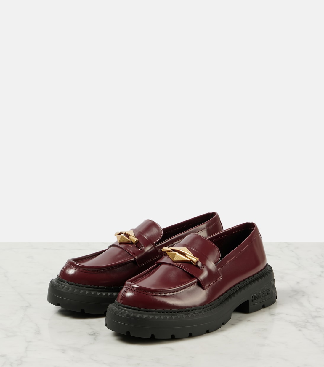 Marlow embellished leather loafers | Jimmy Choo
