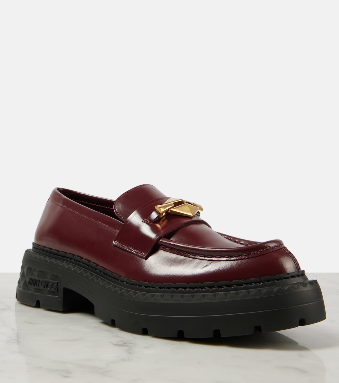Marlow embellished leather loafers | Jimmy Choo