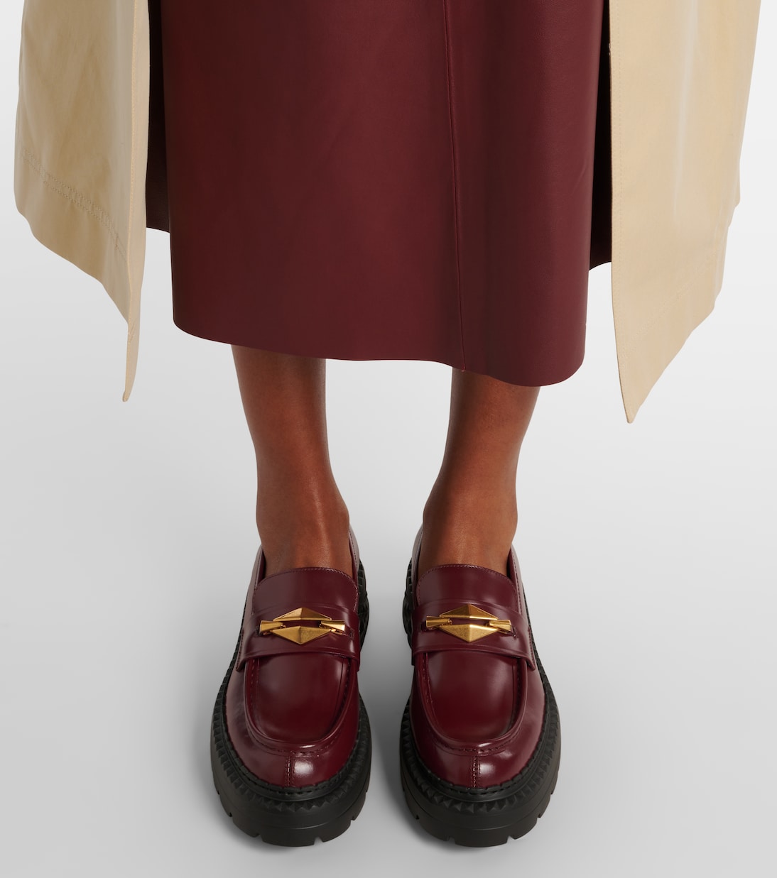 Marlow embellished leather loafers | Jimmy Choo