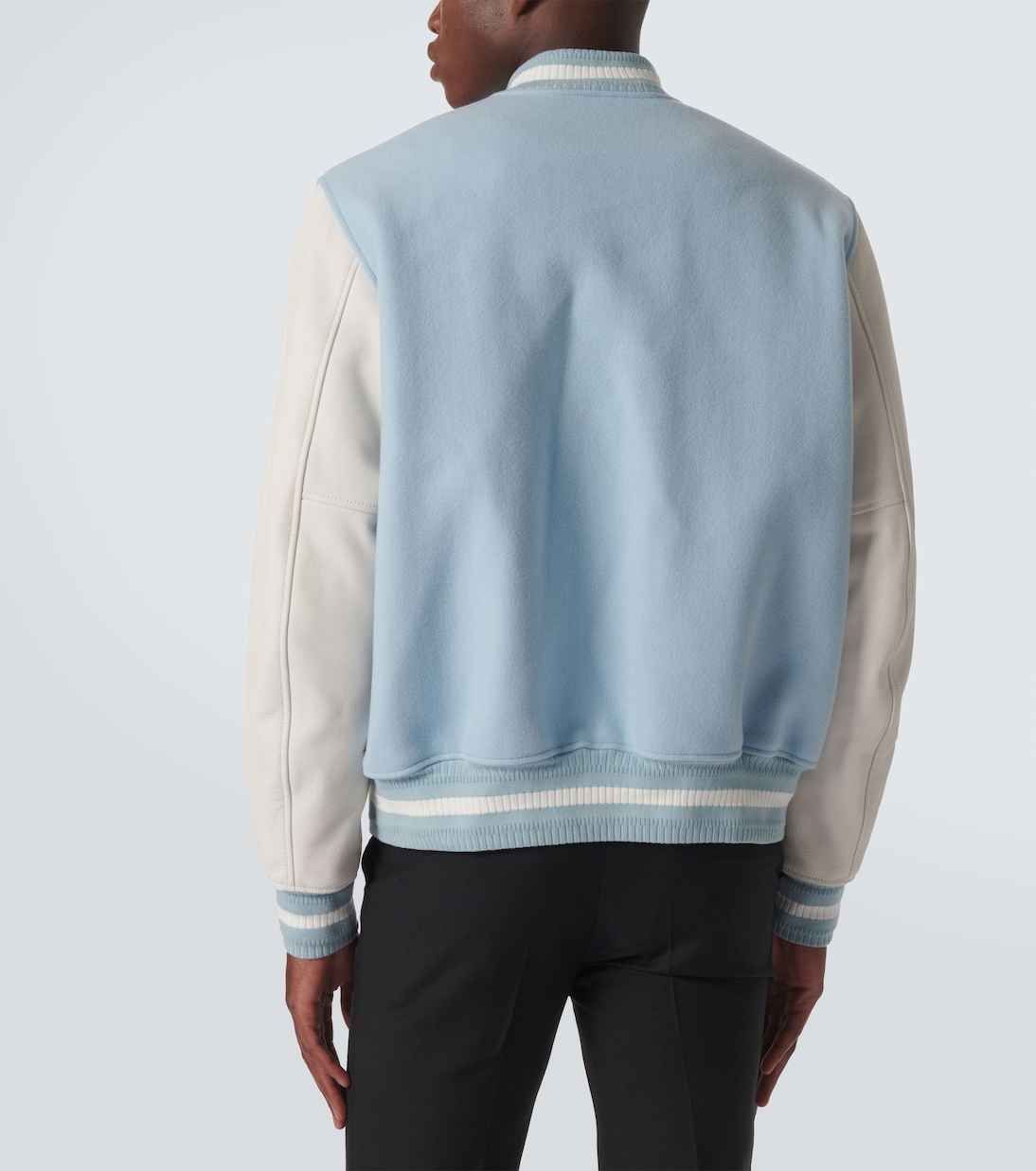 Collegejacke aus einem Wollgemisch mit Leder | Givenchy