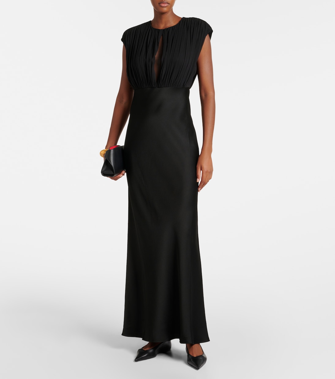 Robe longue Randers en satin de soie | Max Mara