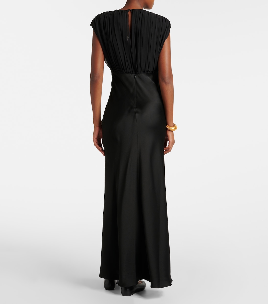 Robe longue Randers en satin de soie | Max Mara