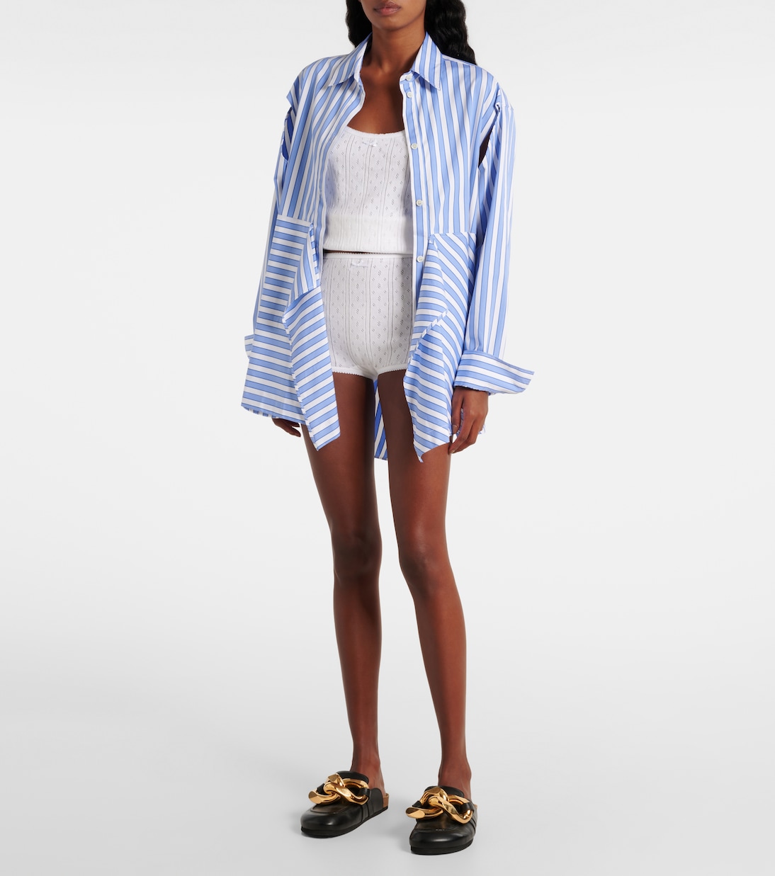 Pointelle cotton and cashmere camisole | JW Anderson