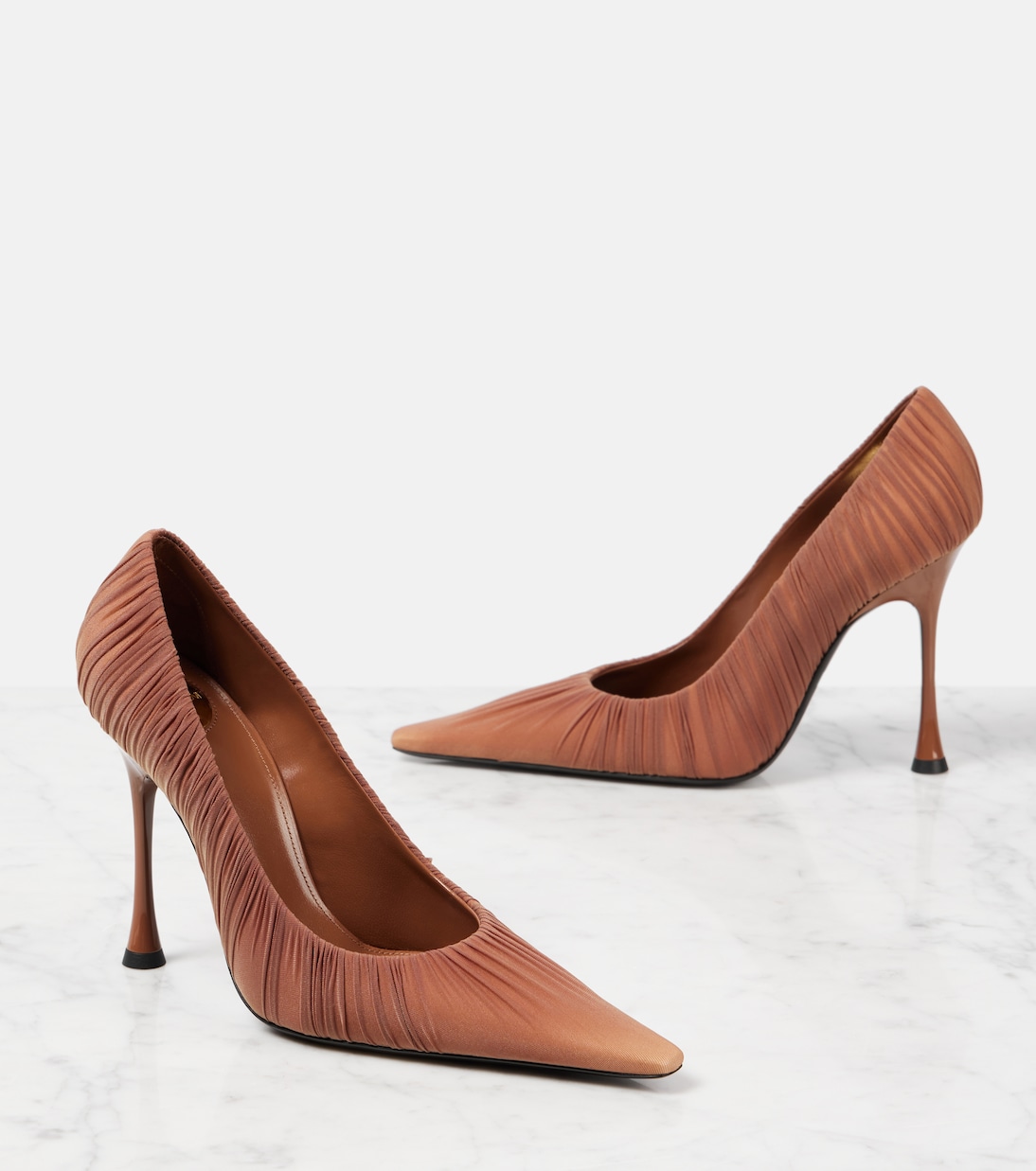 Escarpins Emmanuelle 110 en satin | Saint Laurent