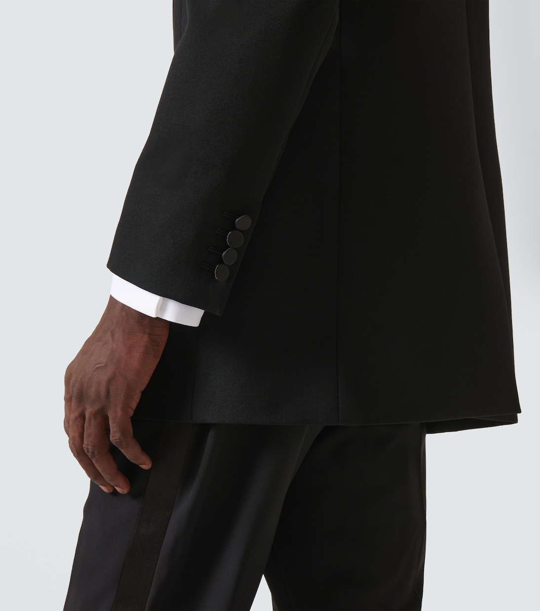 Wool grain de poudre tuxedo jacket | Saint Laurent