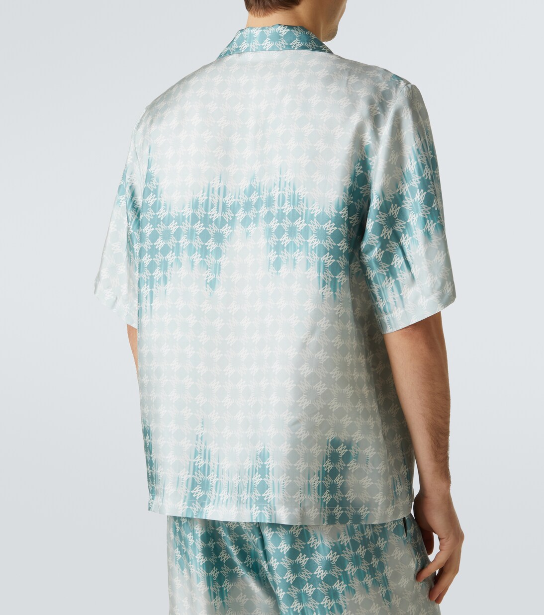 Camicia MA Quad in seta con stampa | Amiri