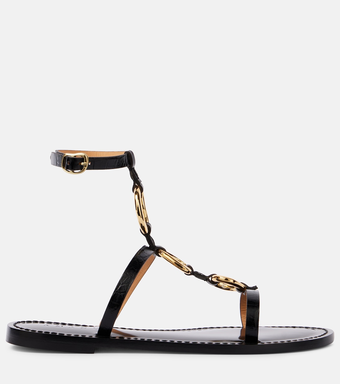 Verzierte Sandalen Bazaruto aus Leder | Amanu