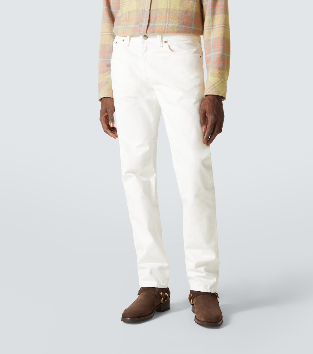 Jean slim à taille mi-haute | RRL