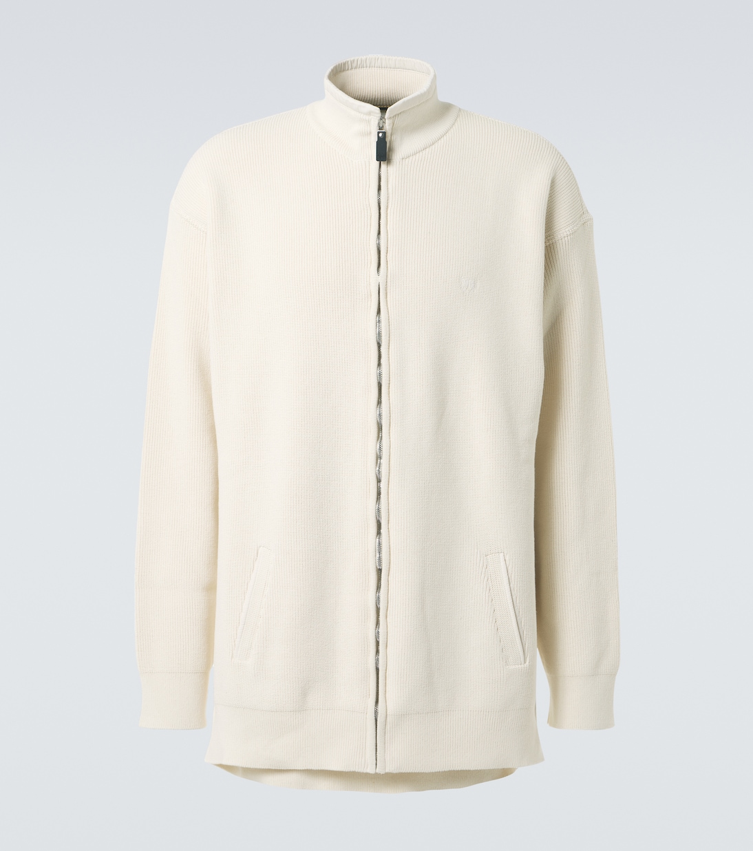 Cardigan in misto cotone con zip | Balenciaga