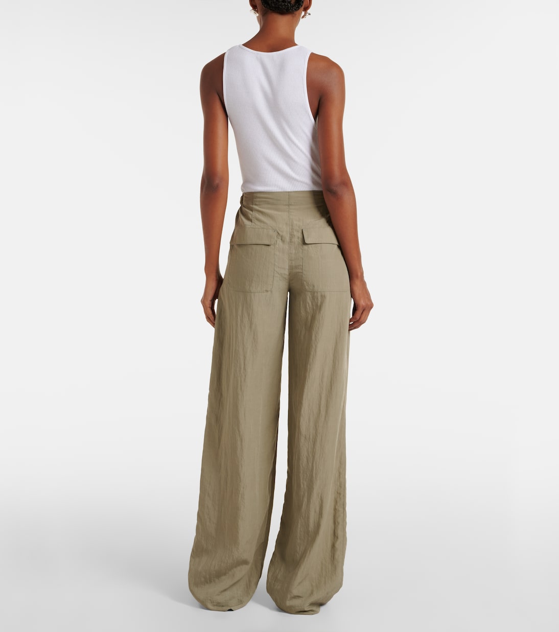 Pantaloni a gamba larga e vita alta | Vince