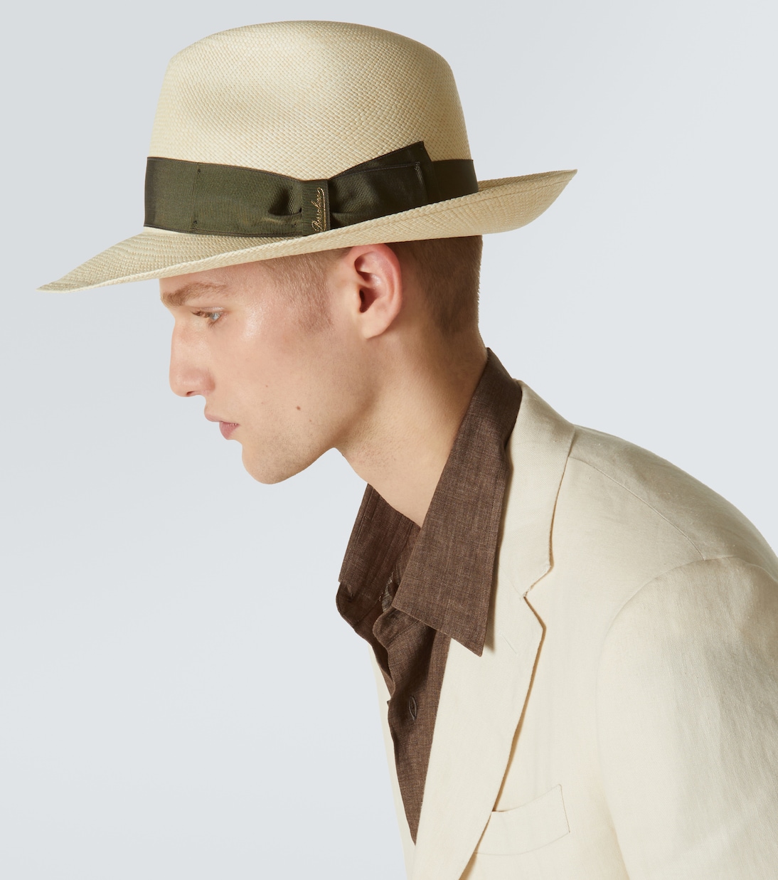 X E.Marinella Hut Amedeo aus Stroh | Borsalino