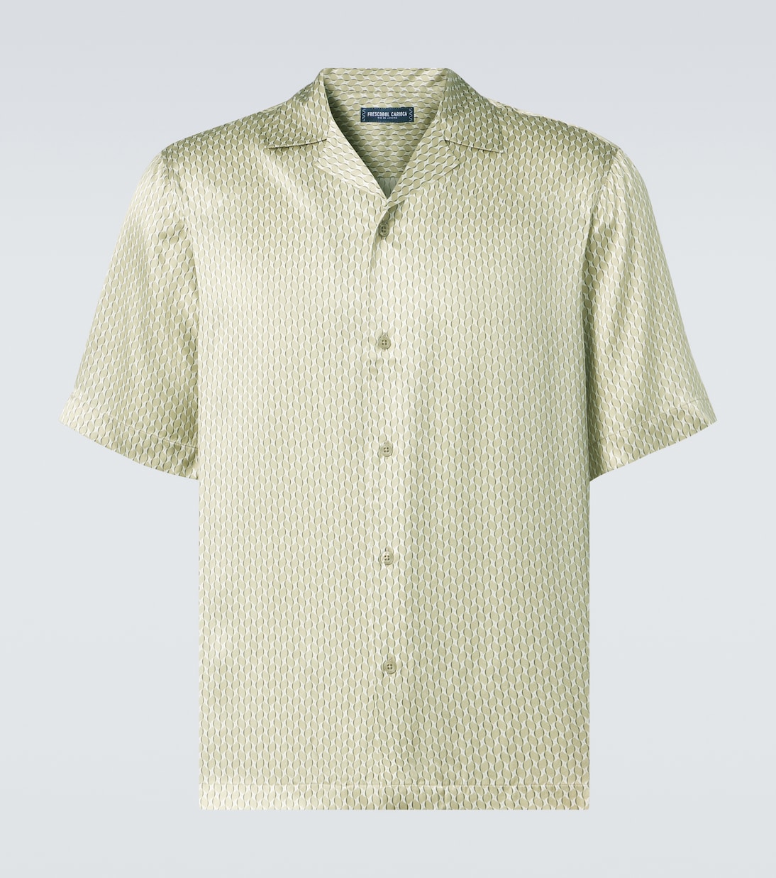 Roberto printed silk bowling shirt | Frescobol Carioca