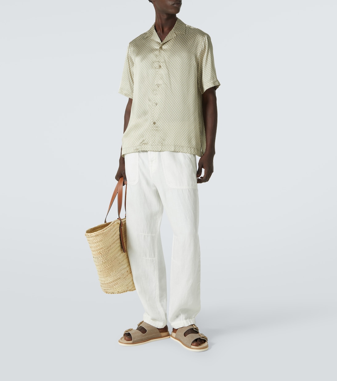 Roberto printed silk bowling shirt | Frescobol Carioca