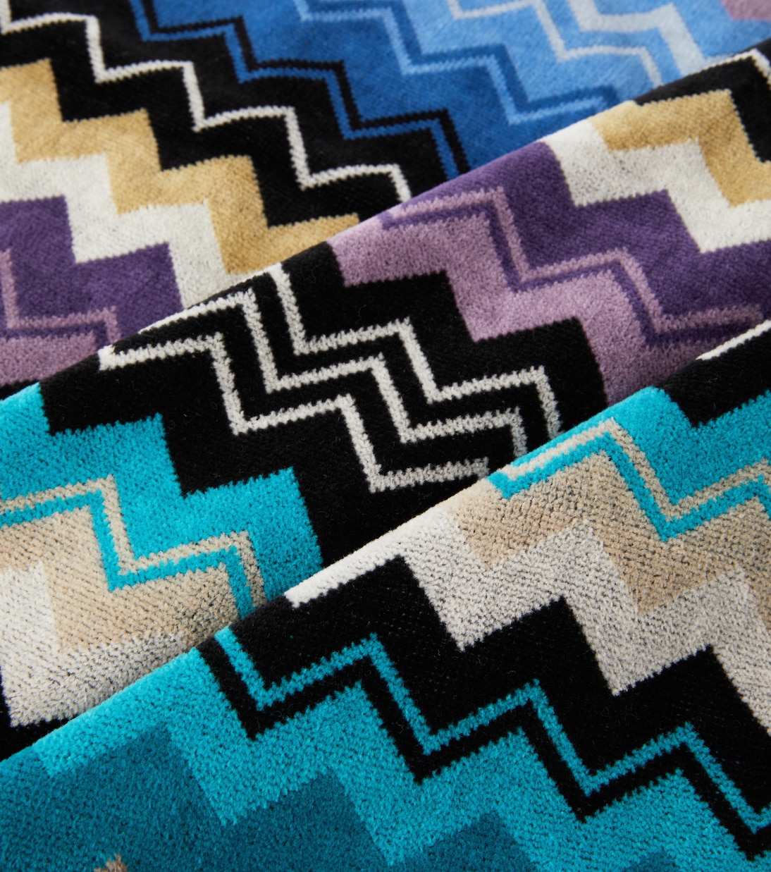 Giacomo set of 2 cotton terry towels | Missoni