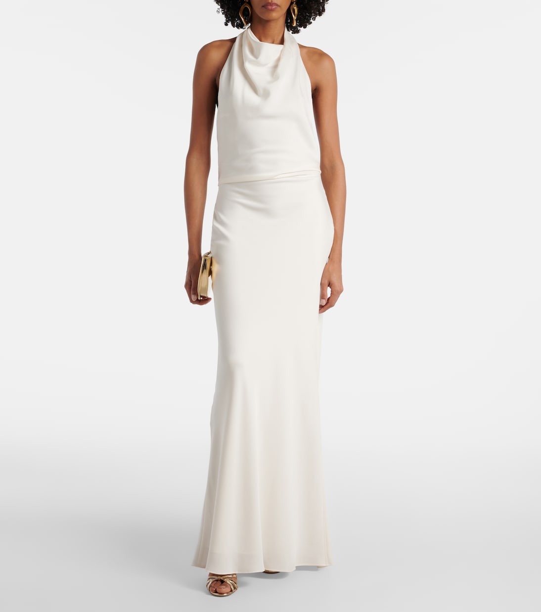 Reannon draped satin gown | Simkhai