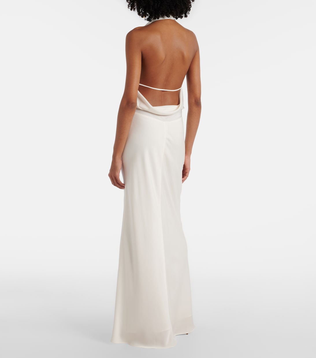Reannon draped satin gown | Simkhai