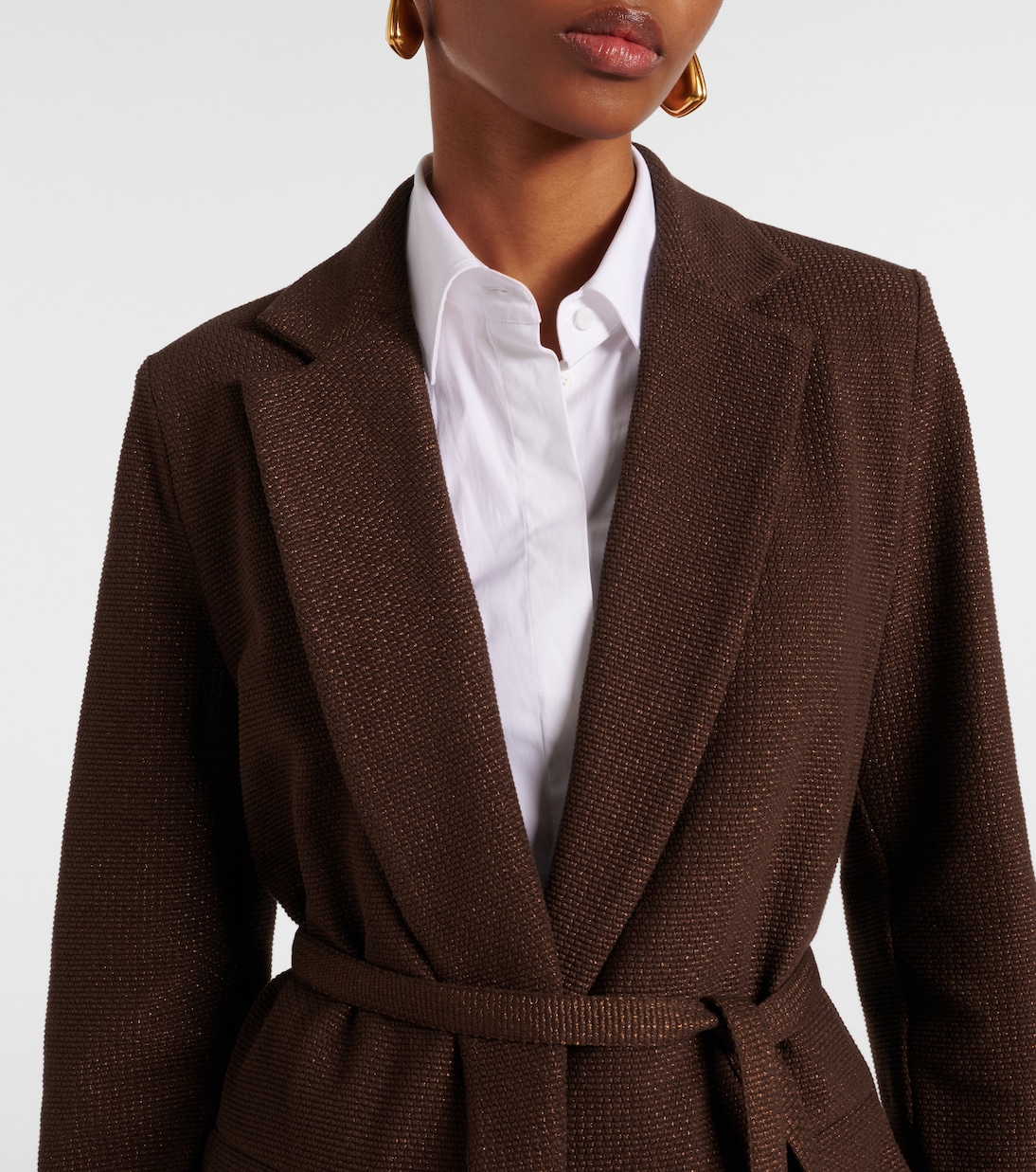 Blazer Uberta in jacquard di misto cotone | Max Mara