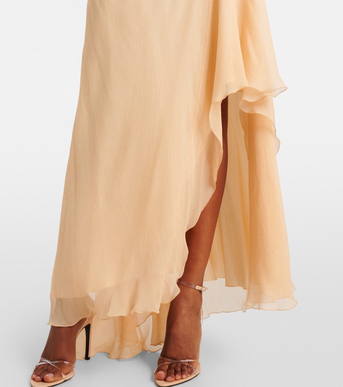 Abito lungo monospalla in seta | Victoria Beckham