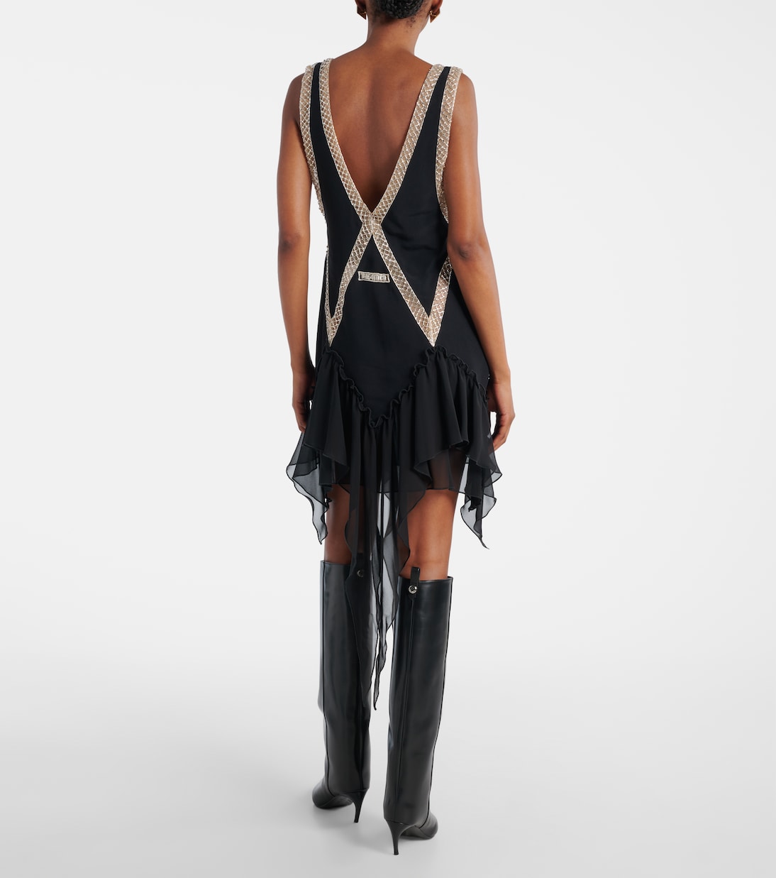 Embroidered georgette minidress | The Attico