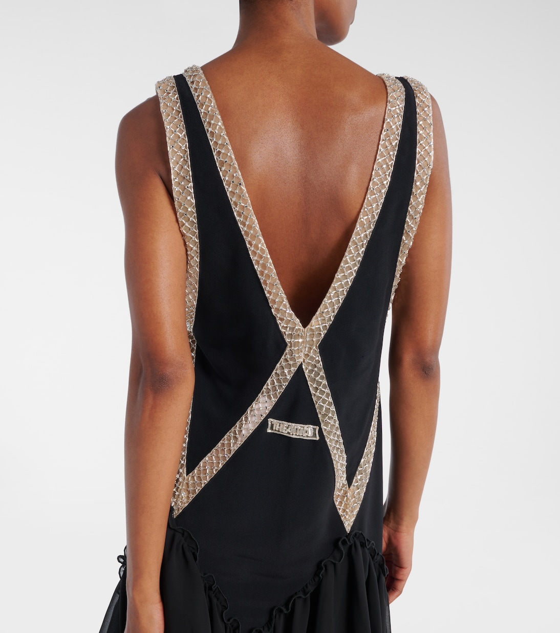 Embroidered georgette minidress | The Attico