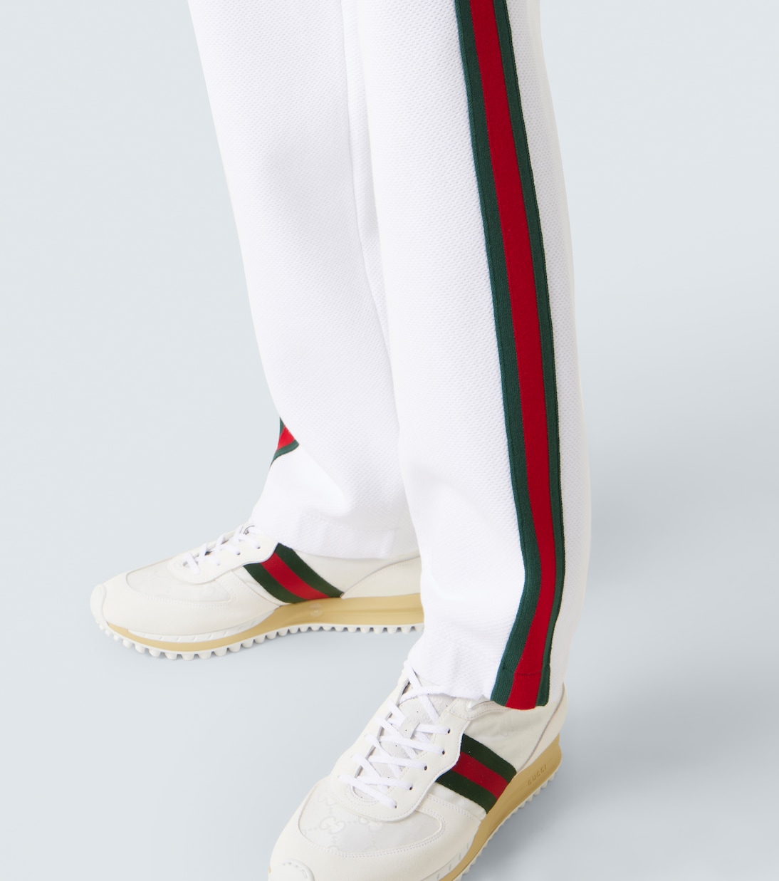 Pantalon Web Stripe en coton mélangé | Gucci