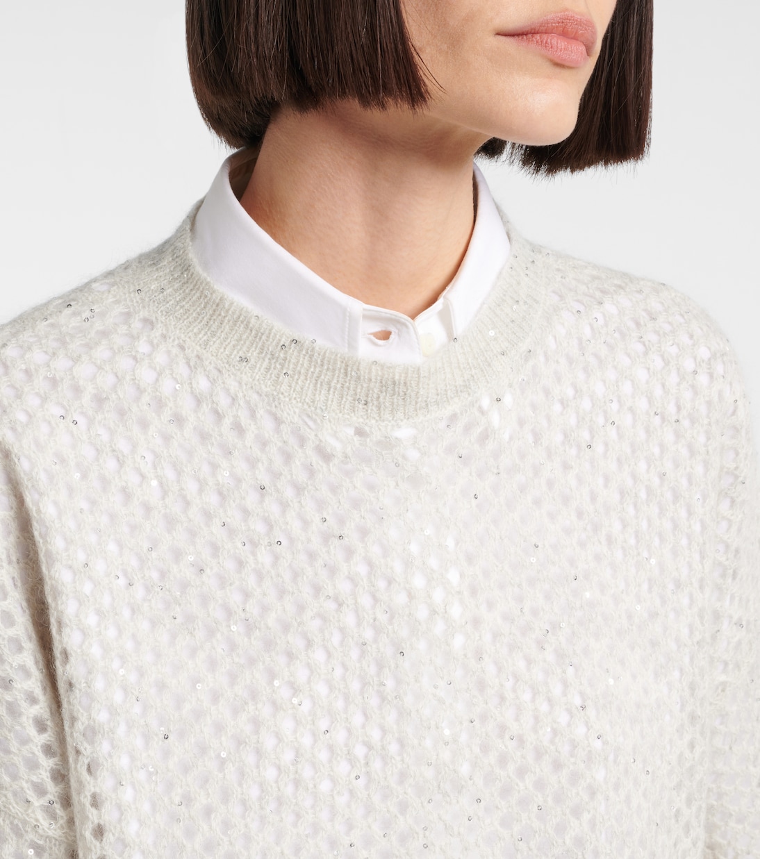 Pullover in maglia a coste | Brunello Cucinelli