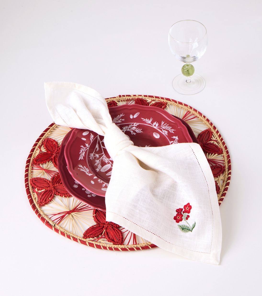 Set de 2 sets de table Louloudi en osier | Cabana