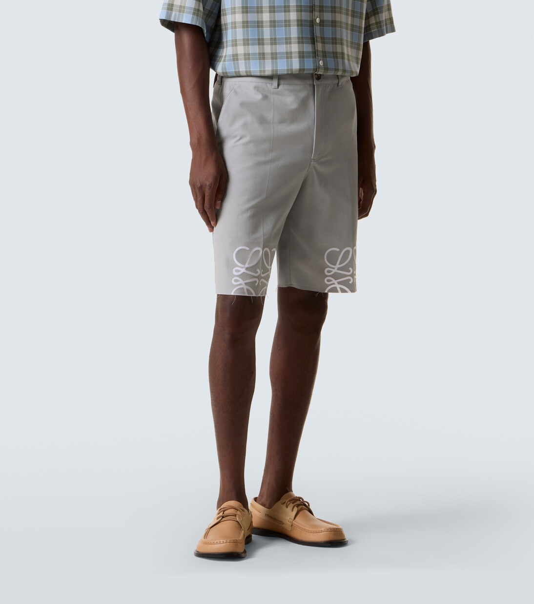 Anagram cotton twill shorts | Loewe