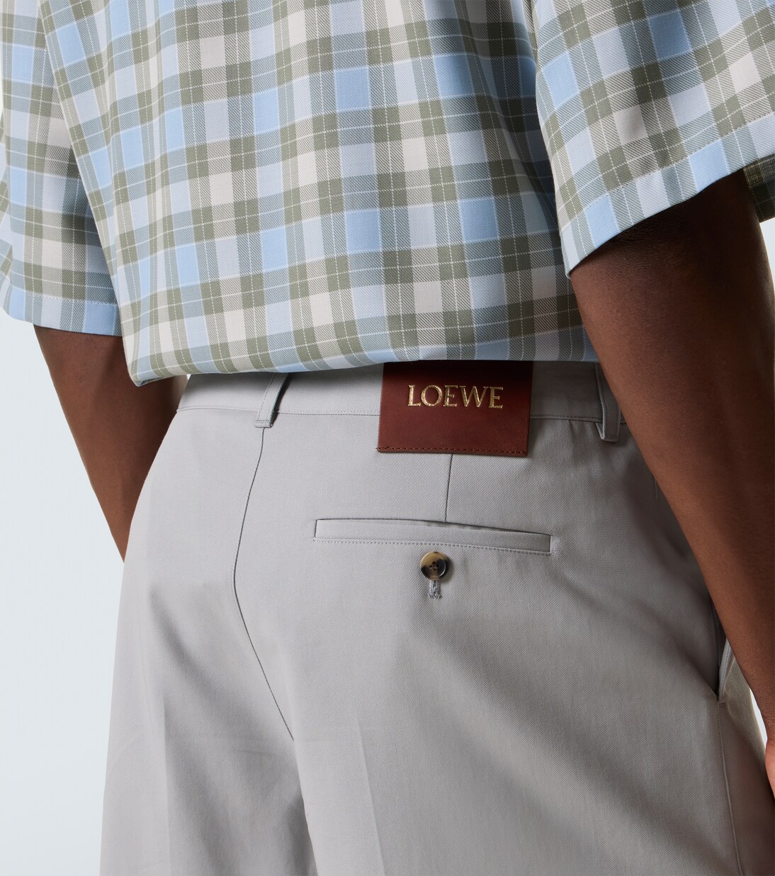 Anagram cotton twill shorts | Loewe
