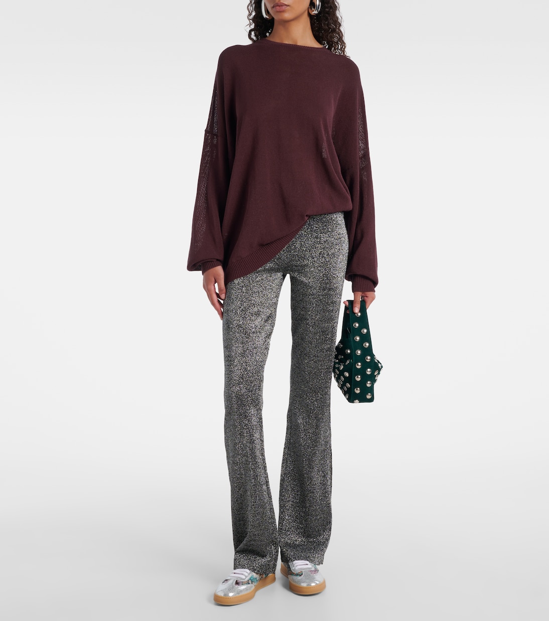 Baskets Zigzag en cuir métallisé | Missoni