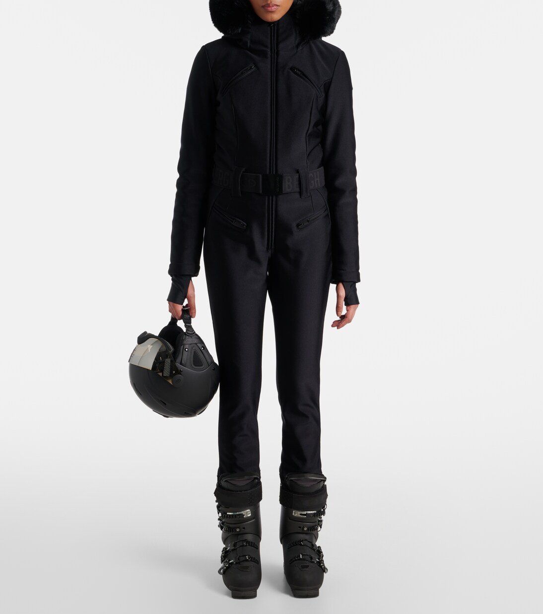 Glisser faux fur-trimmed ski jumpsuit | Goldbergh