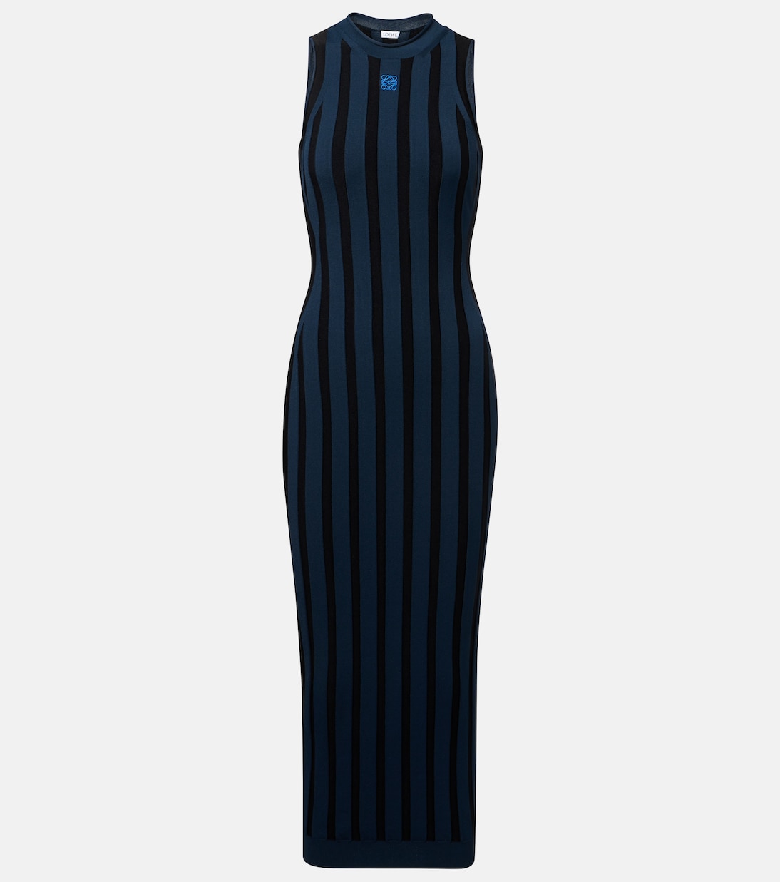 Anagram striped maxi dress | Loewe