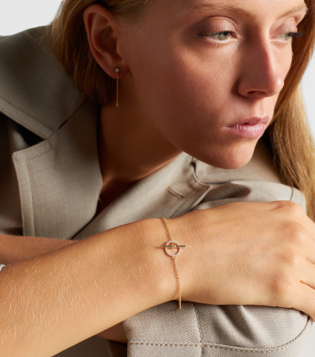 10kt gold bracelet with diamonds   | Stone and Strand